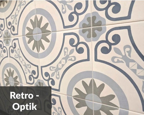 Fliesen mit Retro Muster für Wand und Boden