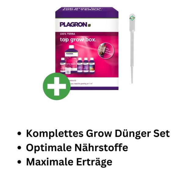 Plagron Terra Starterbox BIG – 5-teiliges hochwertiges Düngerset für kräftiges Wachstum & Blüte auf Erde | Für Orchideen, Bonsai, Gemüse & mehr