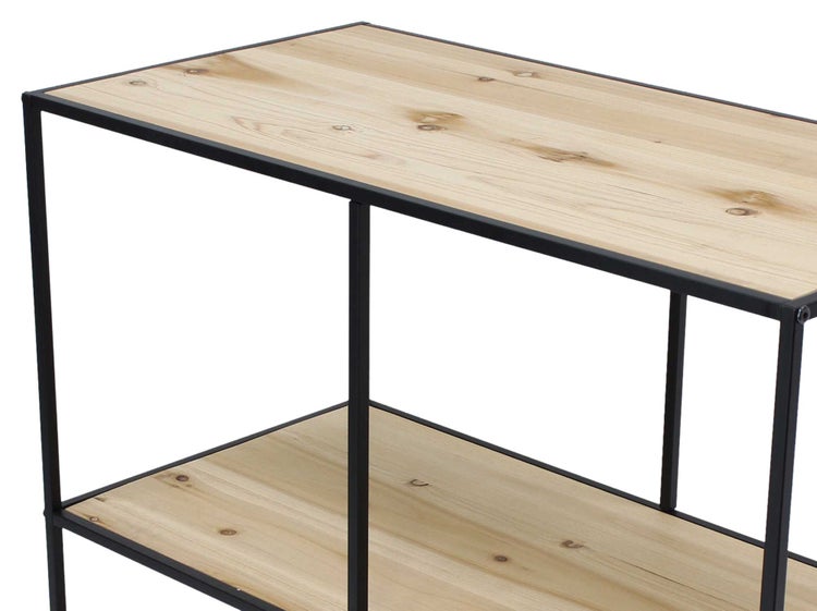 FRANK FLECHTWAREN | Regal Classic, breit, METALL, HOLZ, 80 x 40 x 80 cm