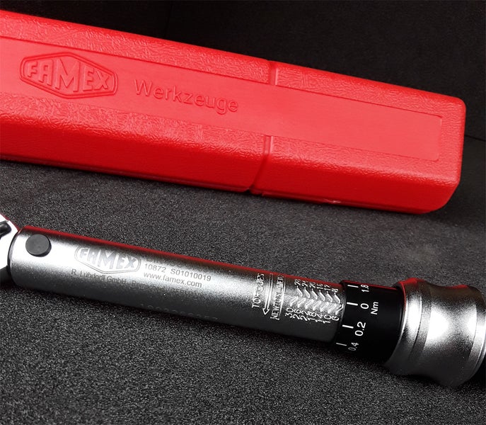 FAMEX 10872 Drehmomentschlüssel 1/4 - 6-30 Nm