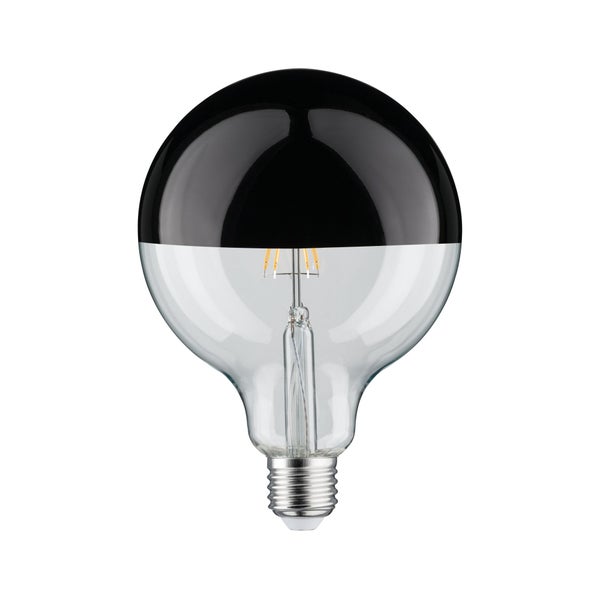 Modern Classic Edition Standard 230V LED Globe Kopfspiegel E27 G125 600lm 6,5W 2700K dimmbar Kopfspiegel Schwarzchrom
