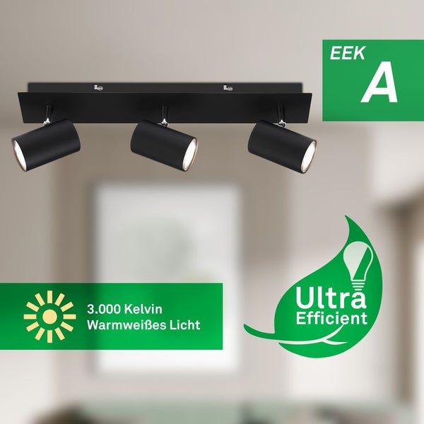 EEK A Deckenstrahler Deckenleuchte Deckenlampe Wohnzimmer Schwenkbar Flurlampe