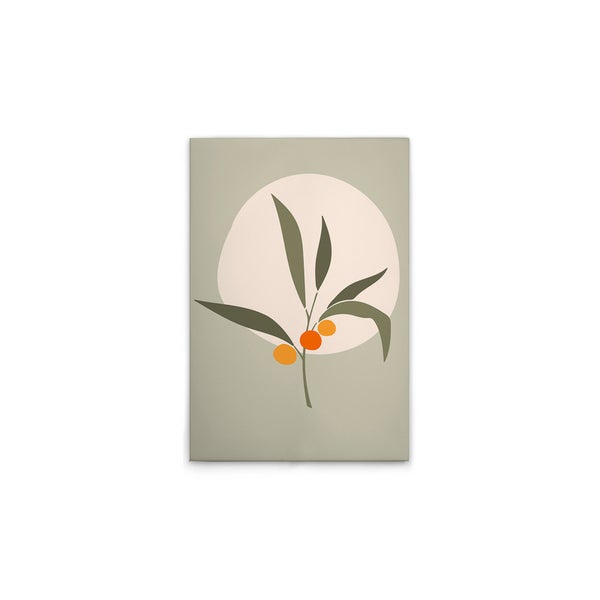 Dekorative Leinwand mit Pflanzenmotiv für die Wandgestaltung