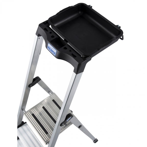 Aluminium-Trittleiter mit Ablageschale