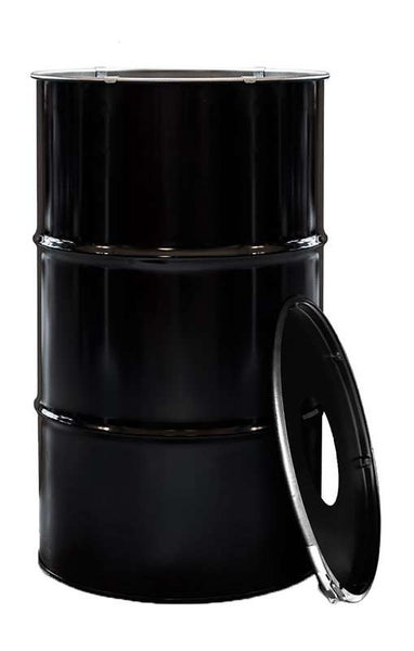 PROREGAL Robuste Abfalltonne Mit Einwurf Öffnung 120 Liter HxBxT 82 x 49 x 49 cm Metall Schwarz