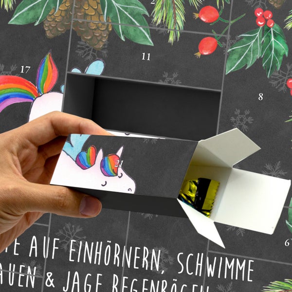 Mr. & Mrs. Panda Befüllbarer Adventskalender Einhorn Pegasus - Schwarz