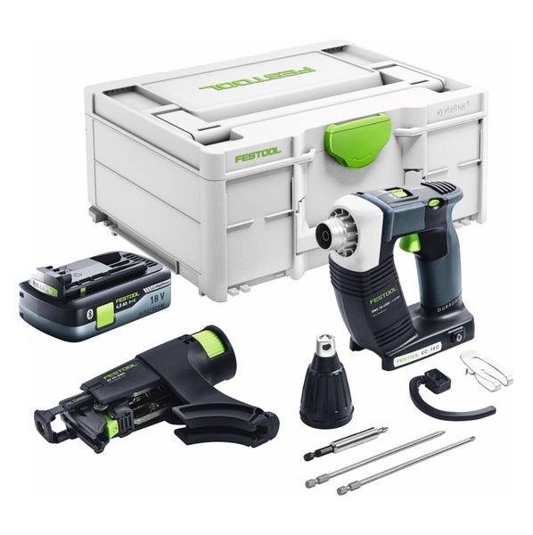Festool DURADRIVE DWC 18-4500 Basic Akku Bauschrauber 18 V 14 Nm Brushless + 1x Akku 4,0 Ah + Systainer - ohne Ladegerät