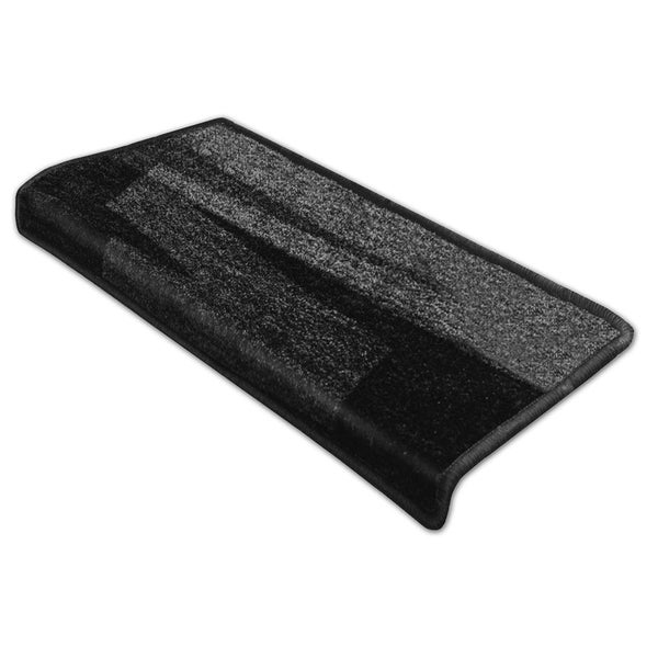 FLOORDIREKT Stufenmatte Via Veneto - Schwarz - Rechteckig - 23,5 x 65 cm