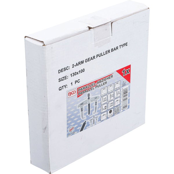 Verpackung eines zweiarmigen Abziehers