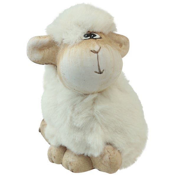 Dekofigur Schaf sitzend