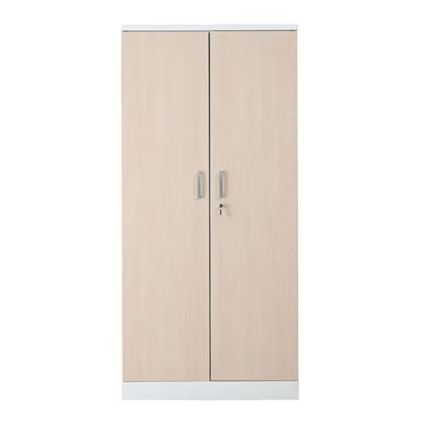 PROREGAL Aktenschrank Beetle 4 Fachböden HxBxT 195 x 92 x 42 cm Weiß & Ahorn
