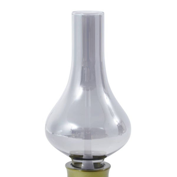 Ersatzglas für Lampe in Kolbenform aus Rauchglas.