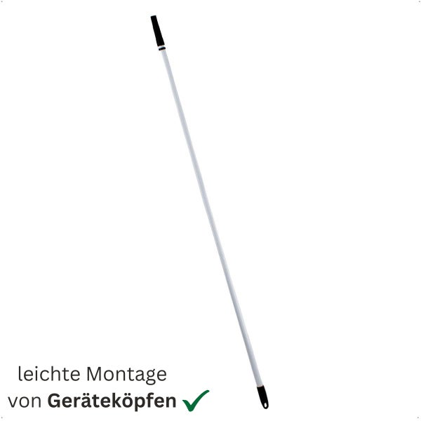 Gerätestiel zur einfachen Montage von Geräteköpfen mit praktischer Aufhängeöse.