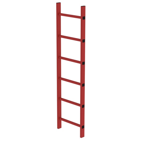 Freistehende Leiter mit fünf Stufen
