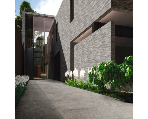 Feinsteinzeug Verblender Spaccone grigio 31x62cm