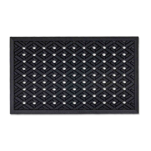 Fußmatte mit Rautenmuster aus Gummi