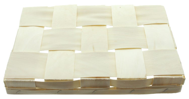 FRANK FLECHTWAREN | Schale Flach, HOLZ, 32,5 x 23 x 4 cm