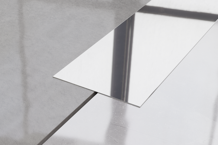 Nahaufnahme von Bodenfliesen für Innenräume