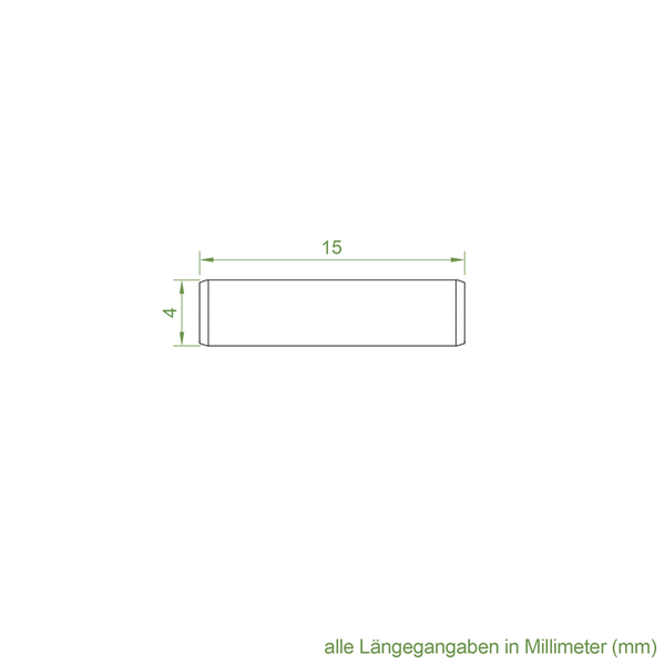 Geiger Kupplungsstift für Bajonettverschluss | 4 x 15 mm