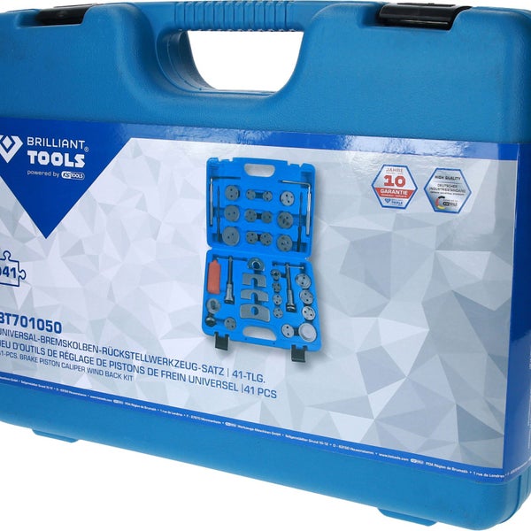 BRILLIANT TOOLS Universal-Bremskolben-Rückstellwerkzeug-Satz 35tlg. - BT701050