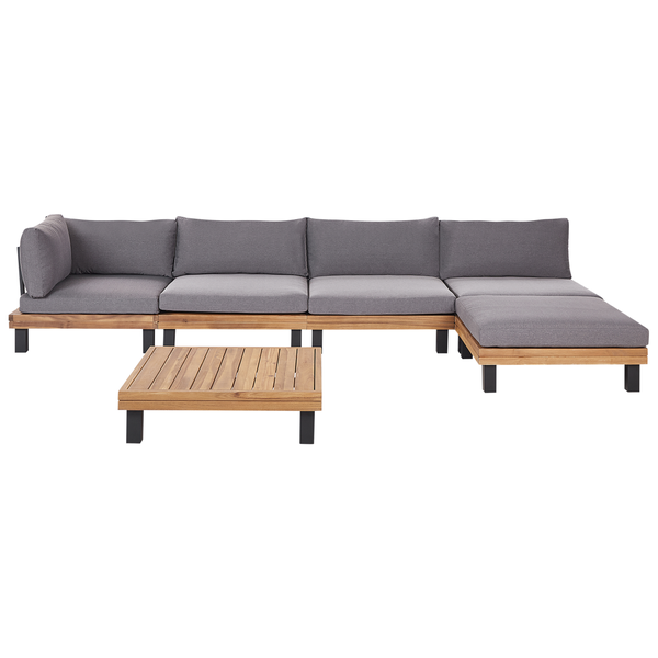 Gartensitzgruppe mit Sofa, Hocker und Tisch