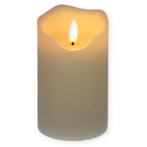 Abstraktes Gemälde über Holzkommode mit Dekorationsgegenständen