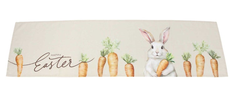 FRANK FLECHTWAREN | Tischläufer Happy Easter, POLYESTER, 40 x 140 cm