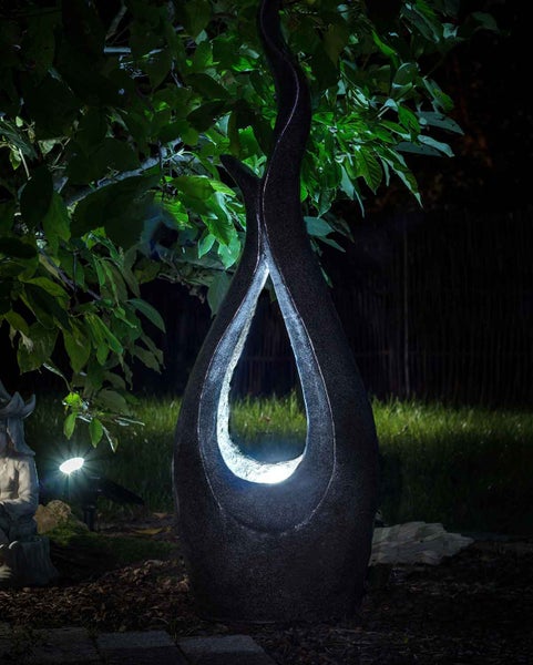 Solar Gartenbrunnen FoCurved Solar 133 cm Led 10970