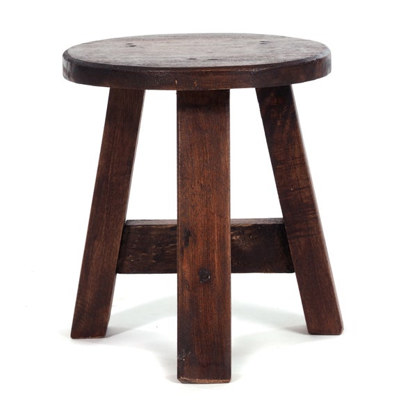 Pflanzenhocker Bern Mahagoni Massivholz 02 hellbraun