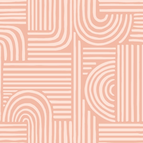 Abstraktes Tapetenmuster mit Linien und Bögen