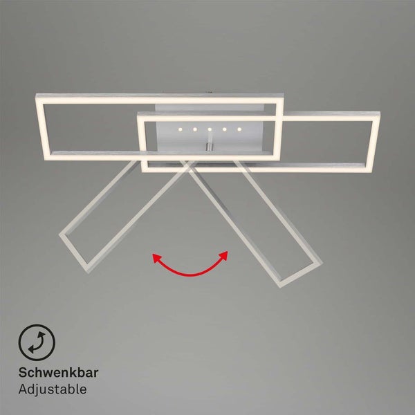 LED ceiling light with LED dots, aluminium, 1xLED/