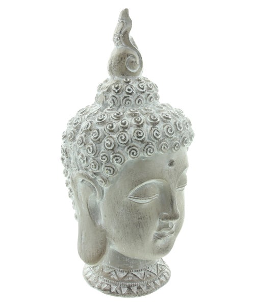 FRANK FLECHTWAREN|Deko-Objekt Buddha, 14 x 14 x 30,7 cm, MAGNESIUMOXID