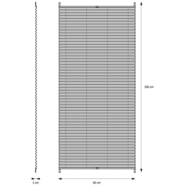 ECD Germany Plissee Klemmfix ohne Bohren 90 x 200 cm Rosa Blickdicht Sonnen- und Sichtschutz Faltrollo Jalousie mit Klemmträger für Fenster & Tür EasyFix Plisseerollo Lichtdurchlässig Fensterrollo