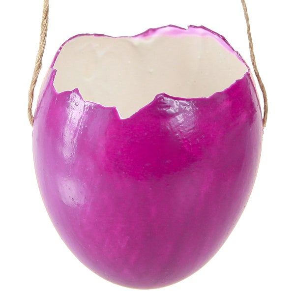 Hängender Übertopf in Eiform