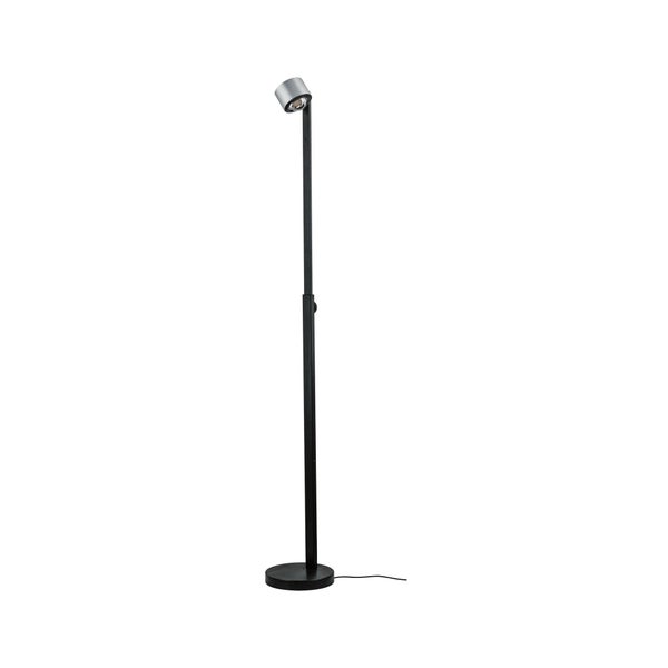 LED Stehleuchte Aldan 2700K 827lm / 473lm 8,5W / 7W Schwarz, Alu gebürstet