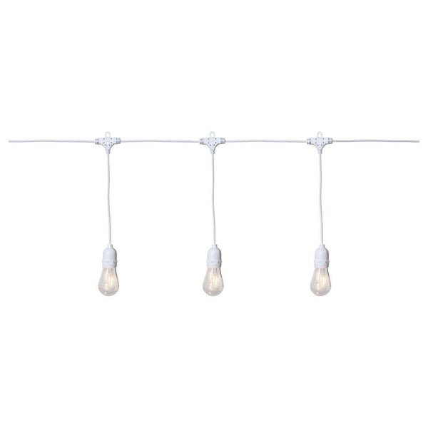 LED Party-Kette String Light in Weiß 10-flammig IP44