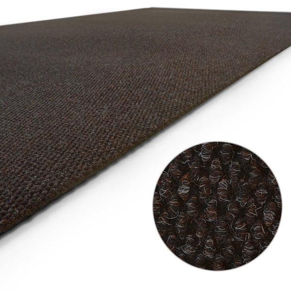 Brauner Teppich mit Nahaufnahme der Textur