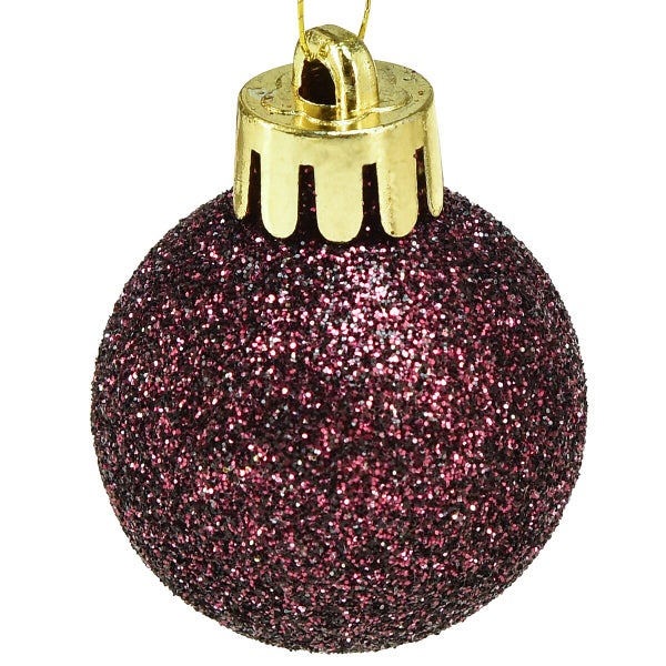 Weihnachtskugel mit Glitzer Oberfläche für den Weihnachtsbaum als Christbaumschmuck