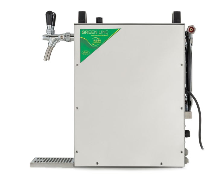 Zapfanlage, Bierzapfanlage Kontakt 155/R Green Line, 2-leitig Trockenkühlgerät aus Edelstahl, 160 Liter/h