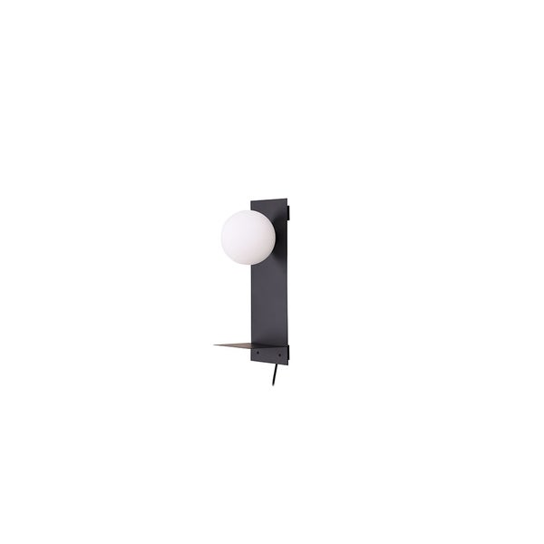 Troyes Beleuchtung Wandlampe 20x17x45cm schwarz. 17 X 20 X 45 cm