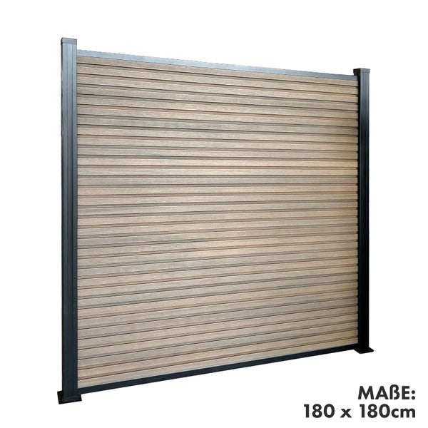 Zaunelement mit Nut- und Federsystem und einfacher Montage