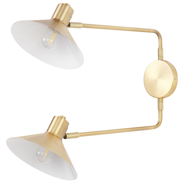 Wandlampe KADASSA verstellbar Metall Gold