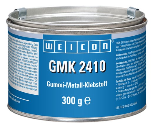 WEICON GMK 2410 Kontaktklebstoff | haftstarker und schnellhärtender 1K Gummi-Metall-Kleber | 0,3 kg | braun