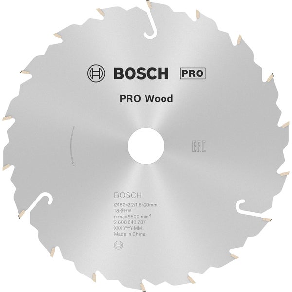 Bosch Pro Holzsägeblatt, 160 Millimeter Durchmesser