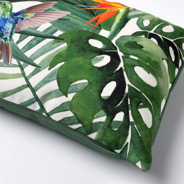 Manu -  Wetterfester Kissenbezug 30x50 cm Grün - Mit Reißverschluss