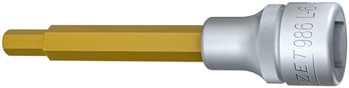 Hazet Steckschlüsseleinsatz 986L-6 1/2 Innen-6-kant SW 6 mm L 100 mm - 986L-6