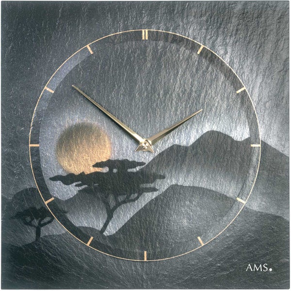 AMS 9514 Wanduhr klassisch 30 cm x 30 cm x 4 cm