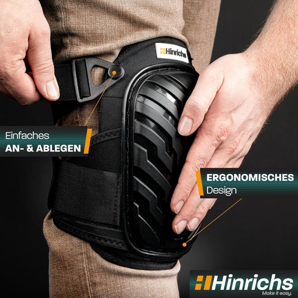 Hinrichs Knieschoner - Profi-Schutz - Vielseitig & Robust
