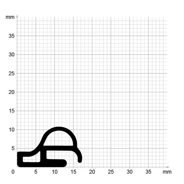 DIWARO. | Stahlzargendichtung SZ129 | grau | 5 Meter