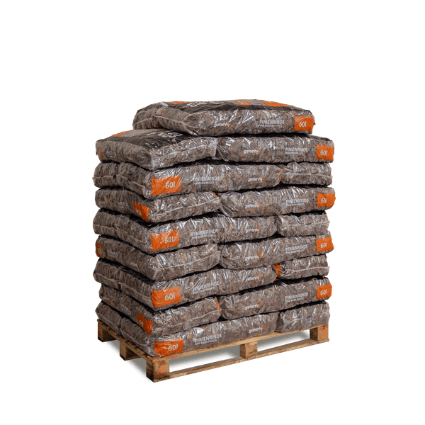 Galamio Rindenmulch Pinie Grob 60l x 26 Sack 1560l Palette